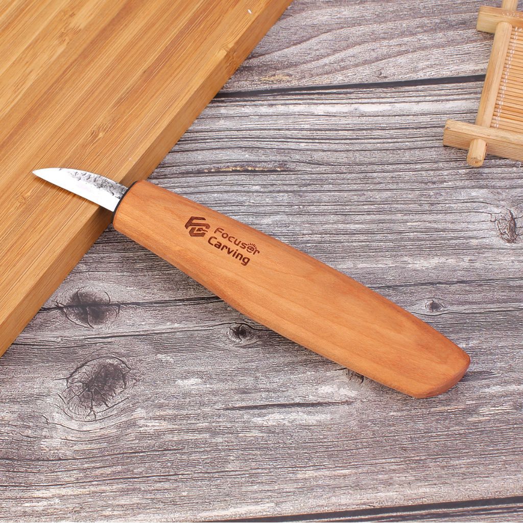 มีดแกะไม้ Focuser Carving 52100 Steel Forge Detail Knife FC103