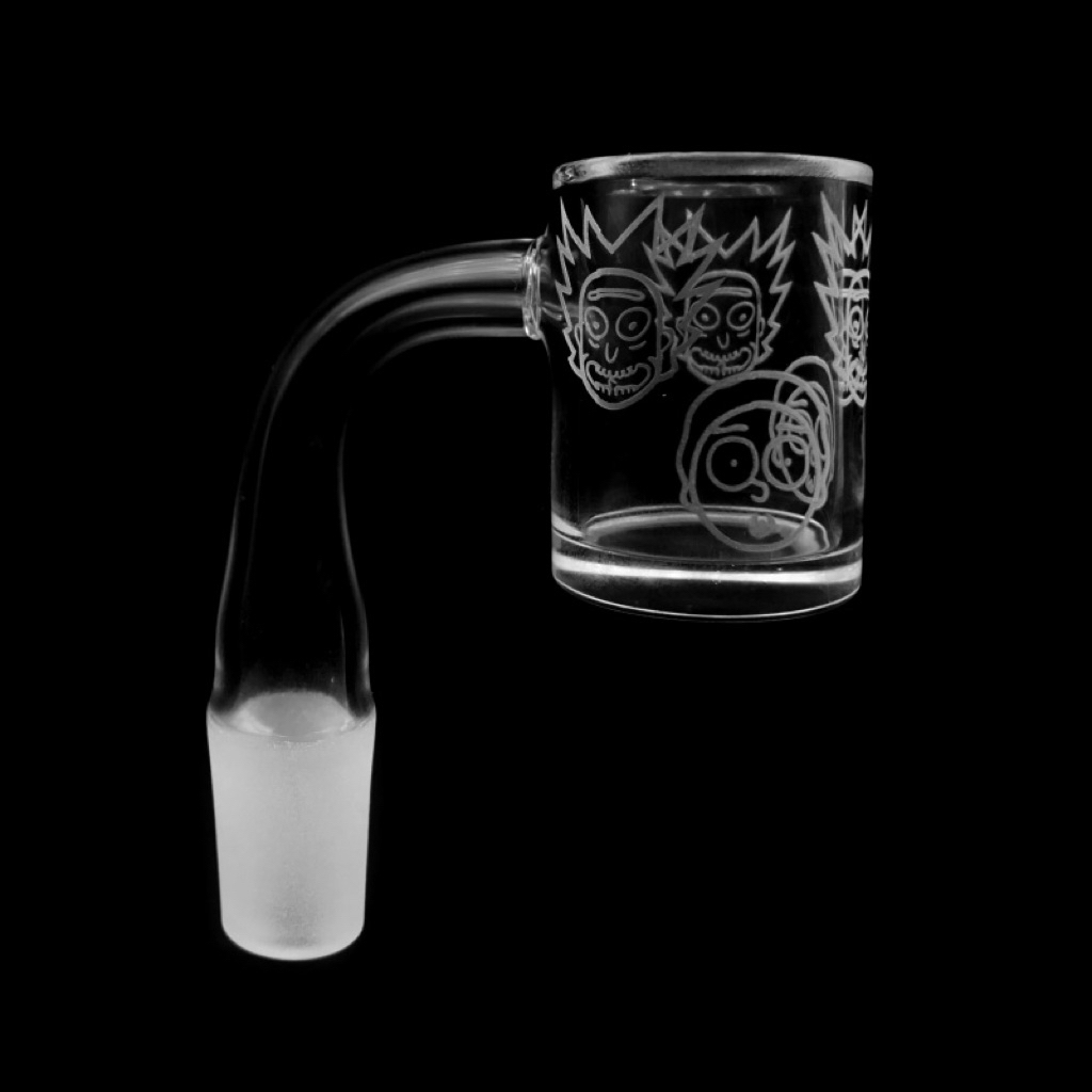 Quartz Bucket Banger 10mm 14mm – 45° / 90° Angle, 21mm Inner Diameter, 25mm Outer, 35mm Height