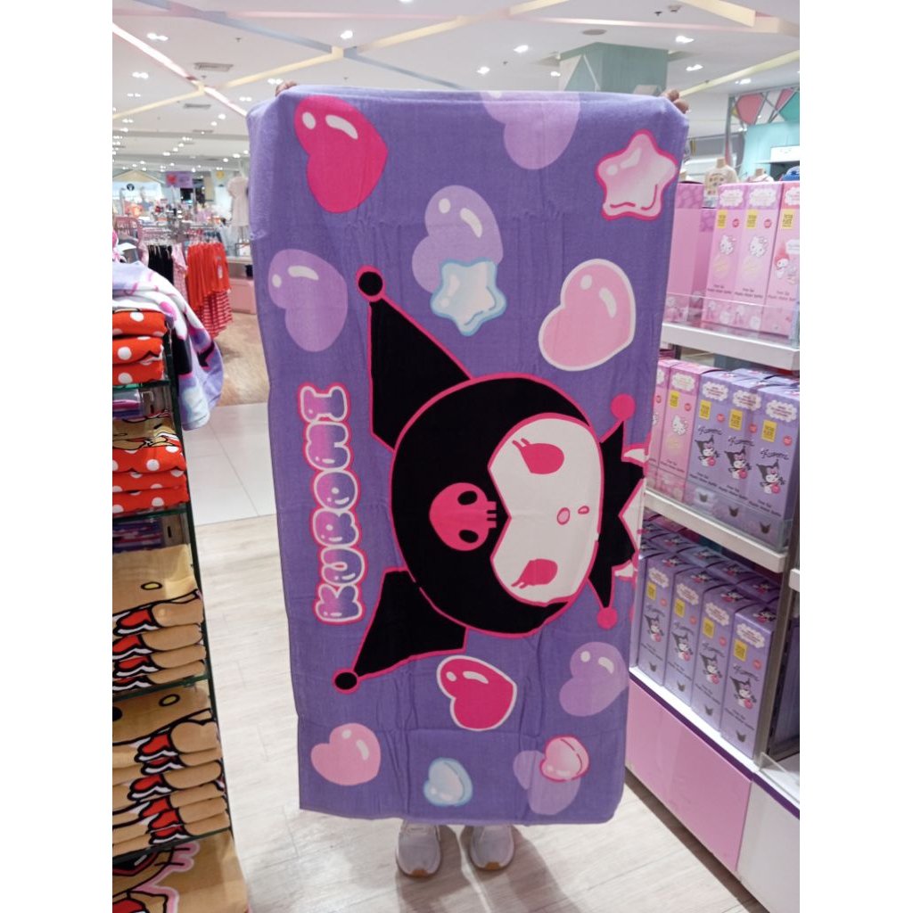 ผ้าขนหนูเช็ดตัว sanrio  แท้100%