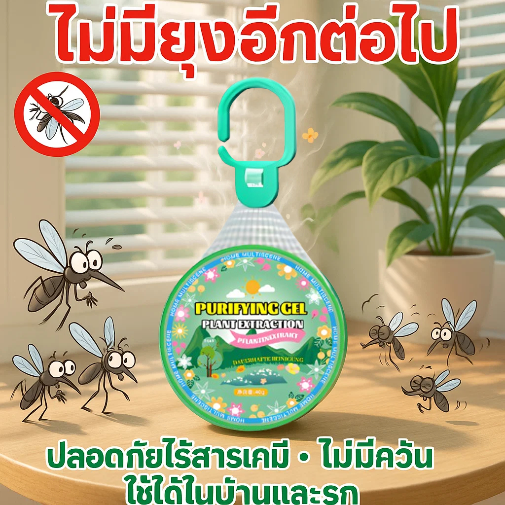 🦟ไม่มียุงอีกต่อไป🦟ก้อนไล่ยุง ขับไล่ยุงแบบก้อน กันยุงตลอด 24 ชั่วโมง 1000 เมตรไม่มียุง ปลอดภัยต่อสตรีมีครรภ์และทารก