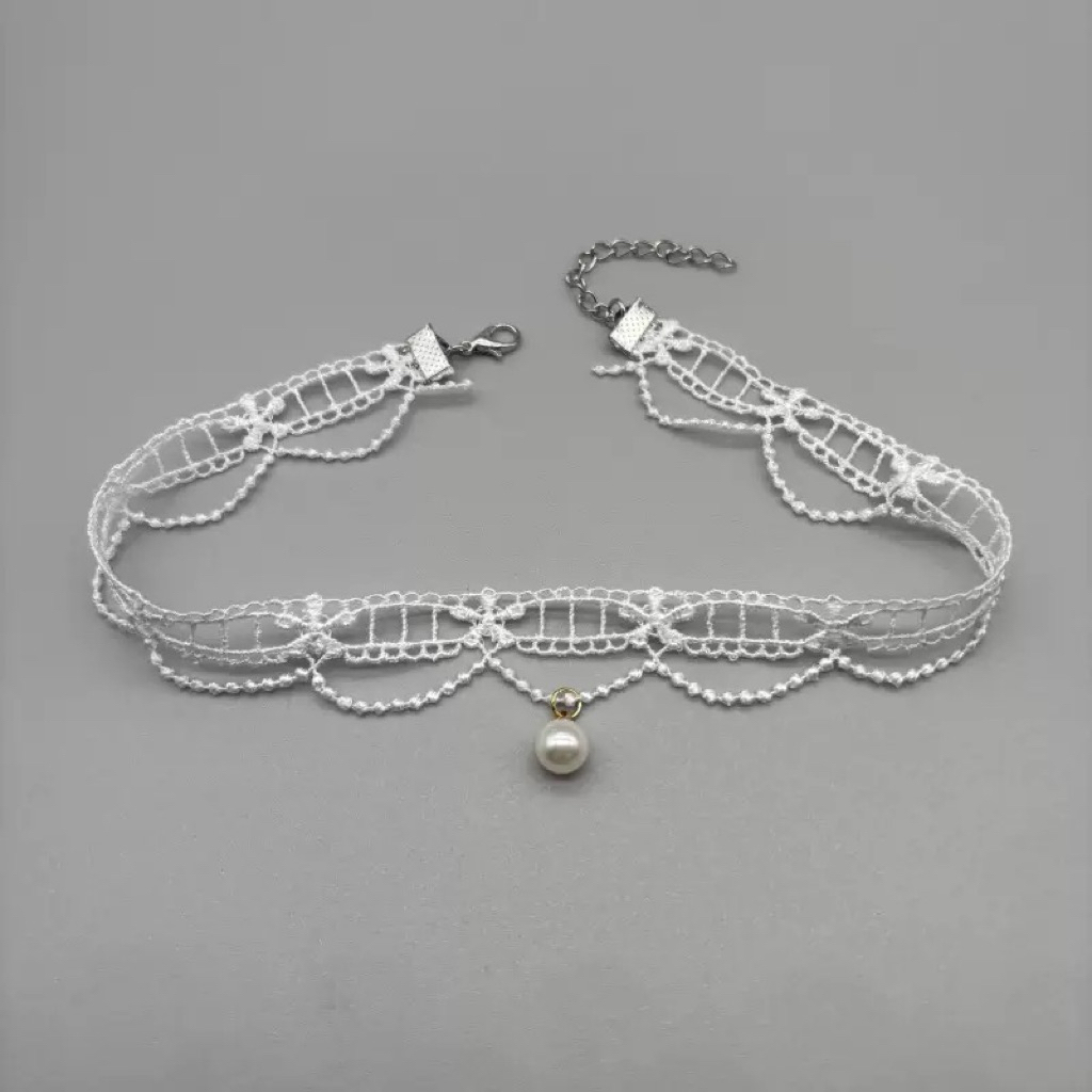 โชคเกอร์แฟชั่น สร้อยคอ เครื่องประดับ   SET AA-007 พร้อมส่งจากไทย ราคา ถูกที่สุด ดีลบีเคเค แกลเลอรีภาพที่ 9