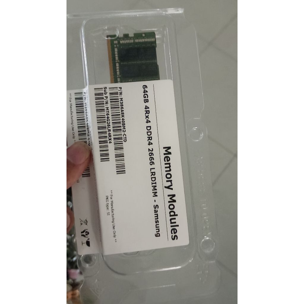 SAMSUNG 64GB DDR4 ECC LRDIMM LOAD REDUCED SERVER RAM MEMORY PC4 X99 WORKSTATION SERVER DELL HP COMWO