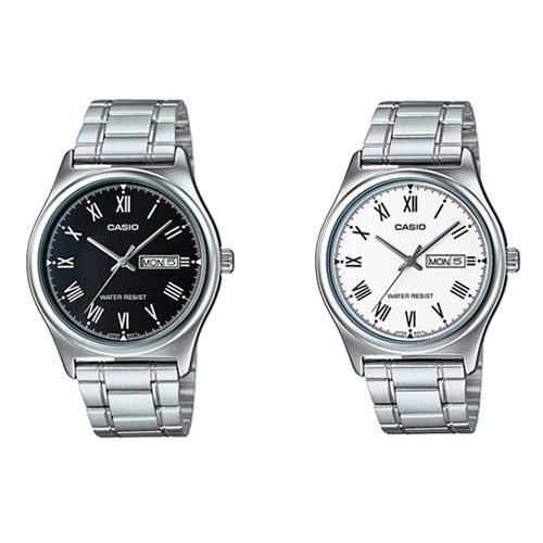 CASIO นาฬิกาข้อมือผู้ชาย สายสแตนเลส รุ่น MTP-V006D,MTP-V006D-1B,MTP-V006D-7B