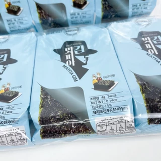 สาหร่ายเกาหลี 3 ห่อ 6 ห่อ 9 ห่อ KOREA SEAWEED ของแท้จากเกาหลี 100% 김 สาหร่ายทะเลปรุงรส
