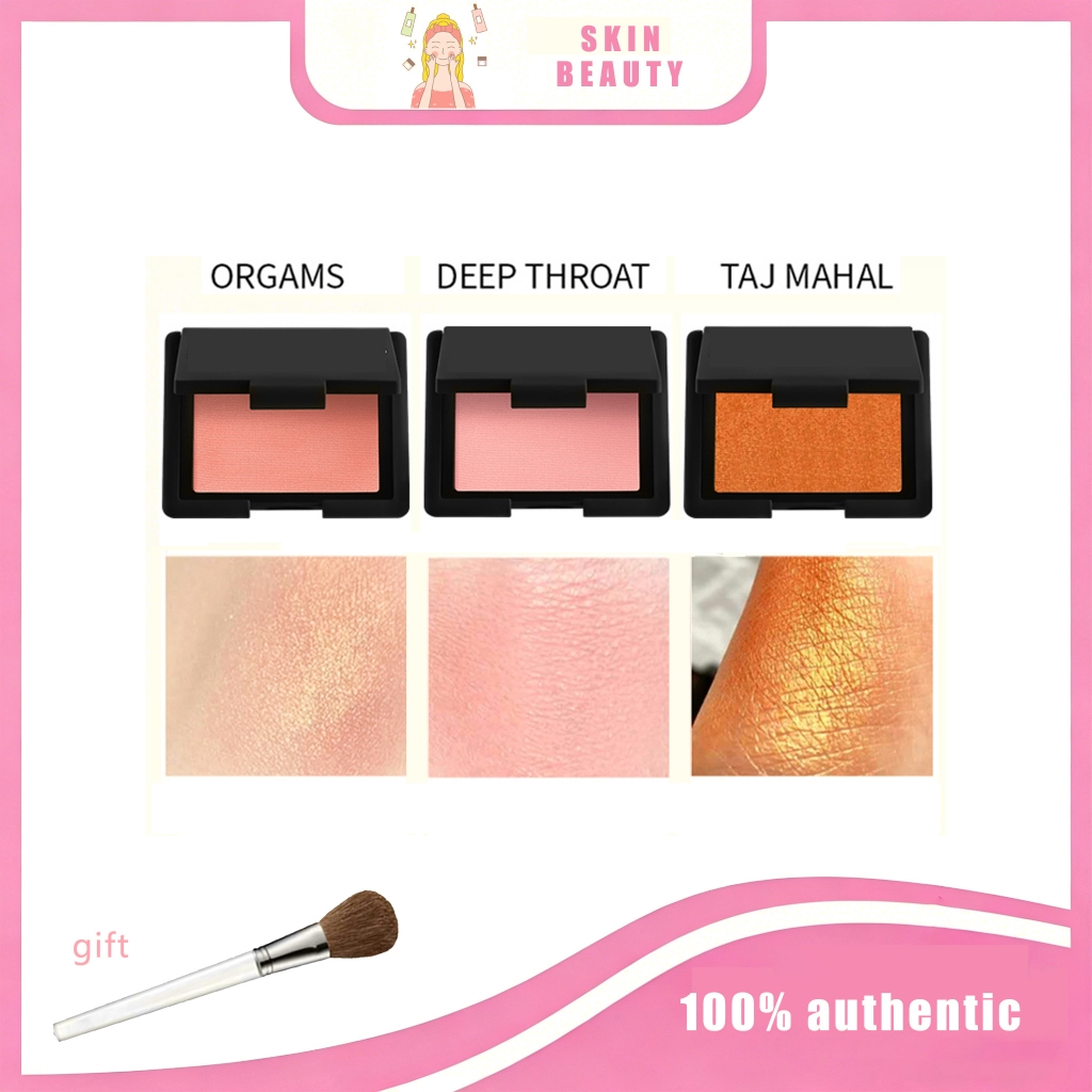 แป้งบลัชออนเนื้อผงละเอียด สีชัด ติดทน มีประกายระยับ 4.8g (เลือกสี Orgasm / Deep Throat / Taj Mahal)