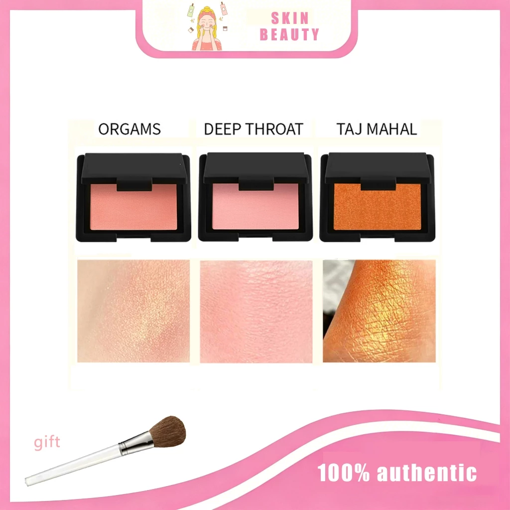 แป้งบลัชออนเนื้อผงละเอียด สีชัด ติดทน มีประกายระยับ 4.8g (เลือกสี Orgasm / Deep Throat / Taj Mahal)