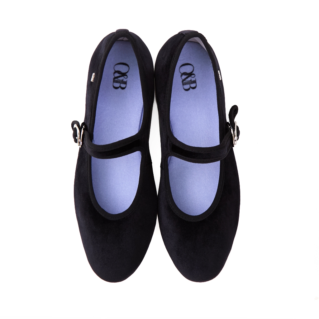 O&B รองเท้า รุ่น MIA FLATS IN MAGIC BLACK-11297CQ00759F_U6BKXX