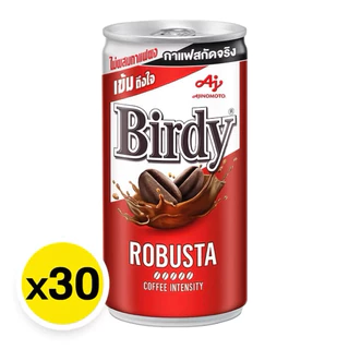 [ยกลัง] กาแฟเบอร์ดี้ Bridy สีแดง กาแฟปรุงสำเร็จพร้อมดื่ม โรบัสต้า 170 มล. 30 กระป๋อง
