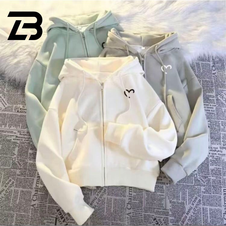 พร้อมส่ง เสื้อเเขนยาวมีฮู้ด เสื้อเเขนยาวทรงหลวม ใส่สบายเเฟชั่น