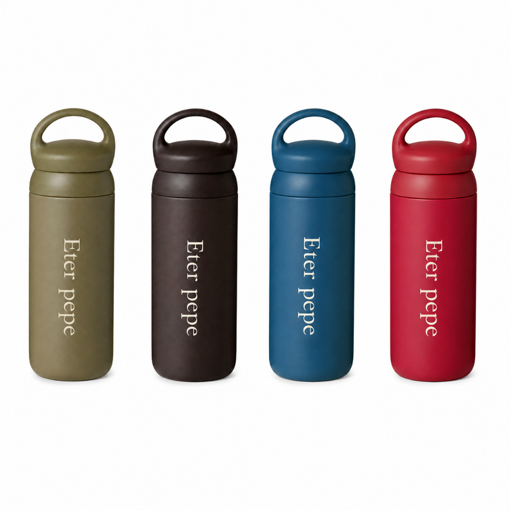 Eter pepe - กระบอกน้ำสุญญากาศเก็บความเย็น ฝาหูหิ้ว 350, 500 ml.