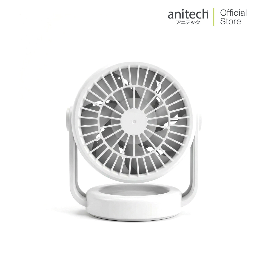 Anitech พัดลมพกพา 5 นิ้ว รุ่น SMF05 แบต 3600mAh ปรับลม 5 ระดับ ก้ม-เงยได้ 90° ราคา ถูกที่สุด ดีลบีเคเค แกลเลอรีภาพที่ 6