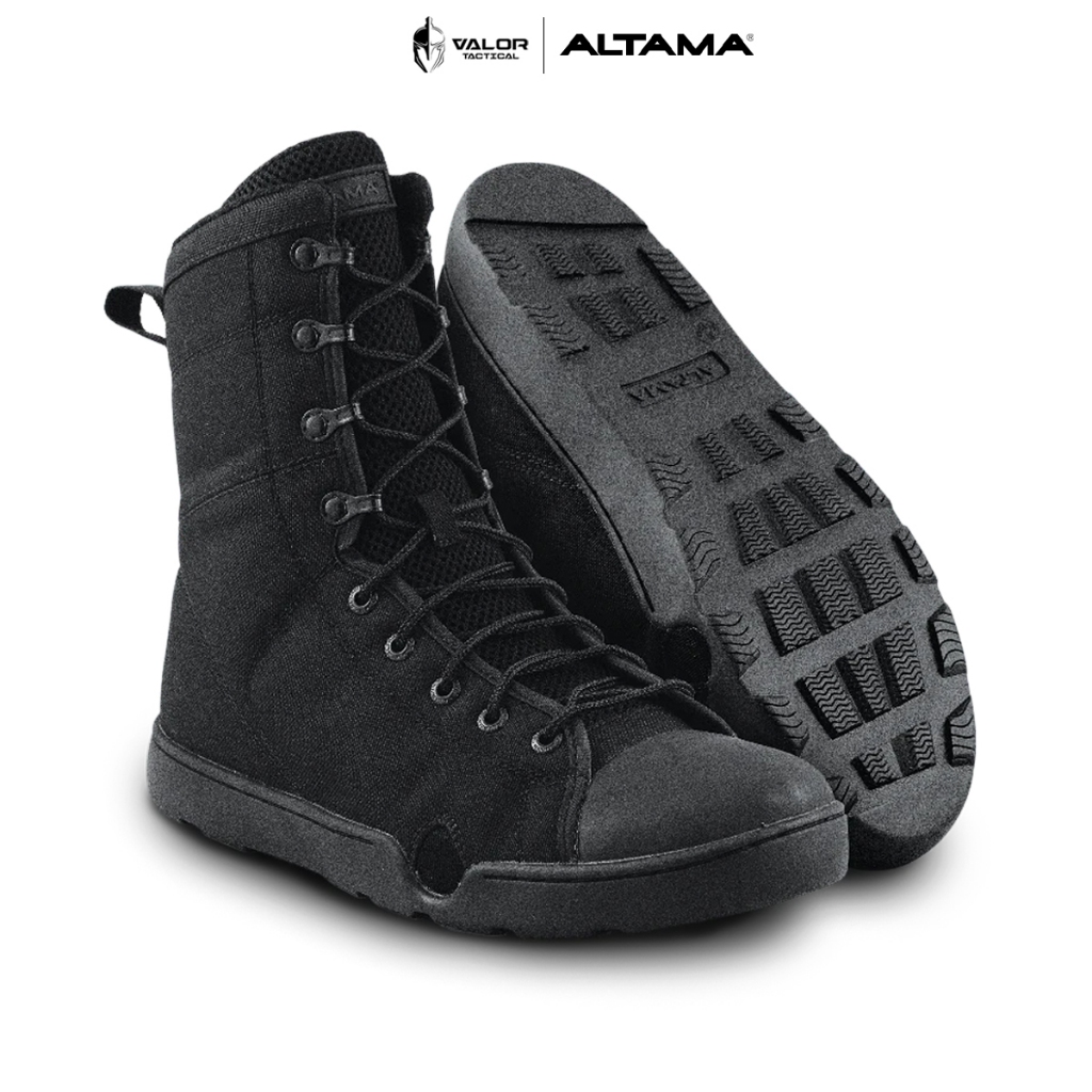 Altama - MARITIME 8" [Black] รองเท้าผ้าใบ ข้อสูง รองเท้าบูท ระบายน้ำได้เร็ว ซัพพอร์ตเท้าได้ดี