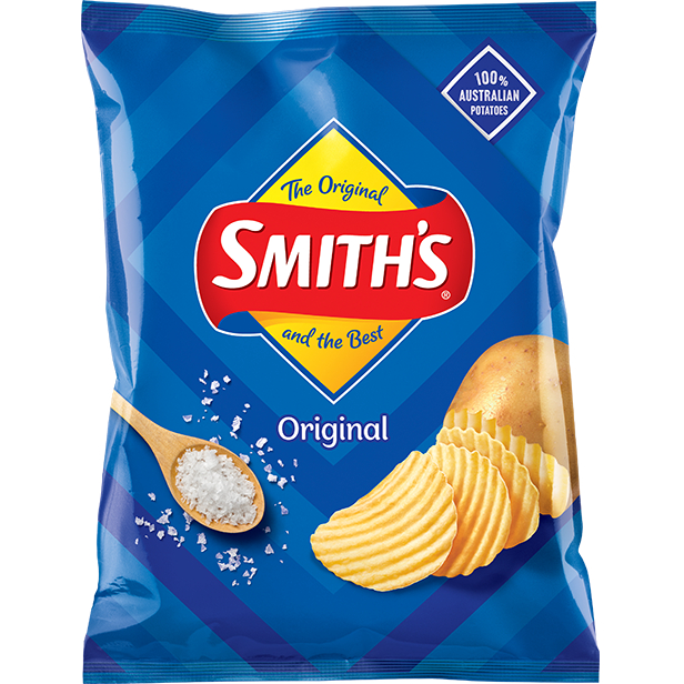 Smith's Original Crinkle Cut Chips  170g  มันฝรั่งทอดกรอบแผ่นหยัก รสออริจินัล