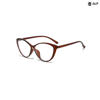 ALP Kitty แว่นสายตาสั้น ค่าสายตา -50 ถึง -400 และค่าสายตาปกติ ทรงตาแมว ขานิ่ม น้ำหนักเบา ALP-BB0145