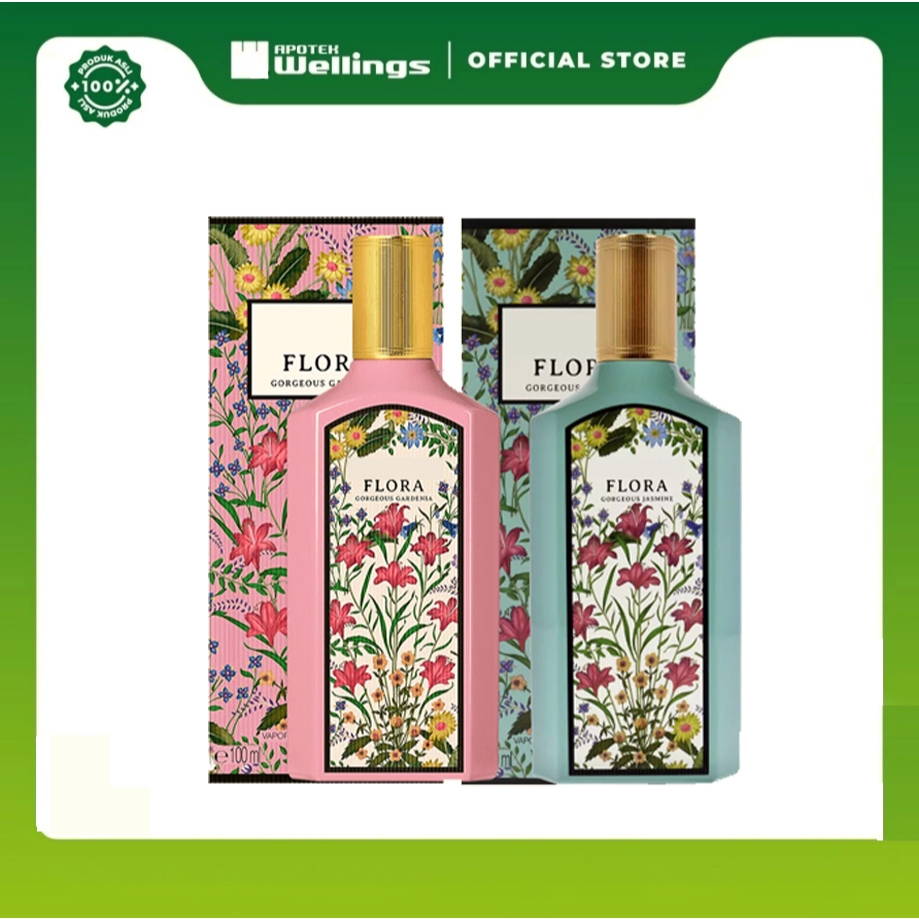 Flora Gardenia/Jasmine EDP 100ML | น้ำหอม 2 กลิ่นดอกไม้หรู การ์ดีเนีย-มะลิ ใช้ได้ทุกวัน รับแถมฟรี