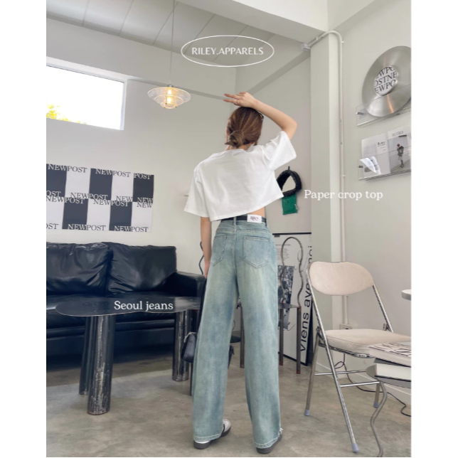 ส่งต่อ กางเกง Riley.Apparels รุ่น Seoul Jeans - Fade Blue