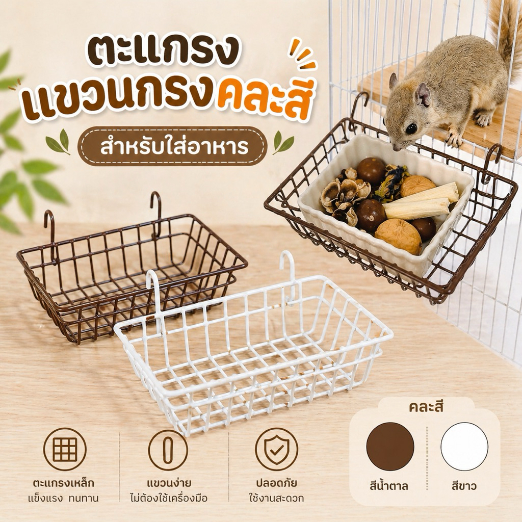 ตะแกรงวางอาหารสัตว์ คละสี ราคาถูก Shopee Lazada