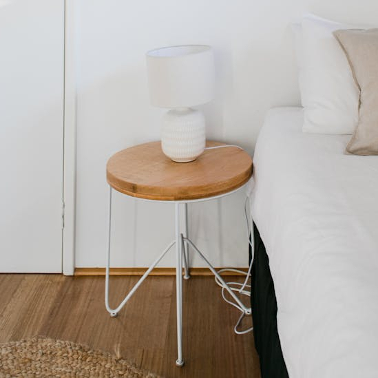 Small Bed Side Table Night Light Table