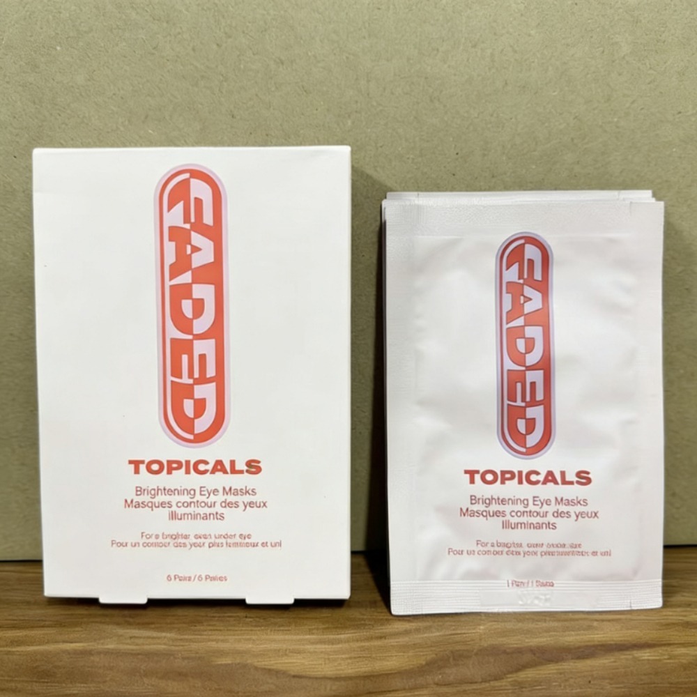 Topicals Faded Under Eye Patches แผ่นบำรุงใต้ตา ลดคล้ำ ร่องตา ให้ความชุ่มชื้น มีคาเฟอีน