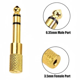 แจ็คแปลงหัว 6.35หรือ6.5 mm เป็น 3.5 mm แบบ Stereo jack connector TRS