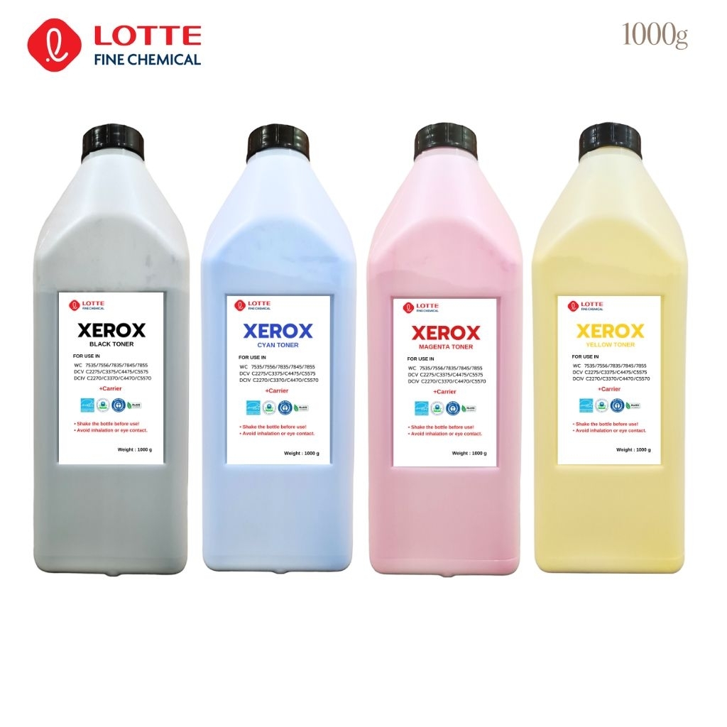 ผงหมึกเครื่องถ่ายเอกสาร XEROX (ขนาด 1000g) LOTTE Fine Chemical พร้อมส่ง ✅️ เลือกรุ่นในตัวเลือก