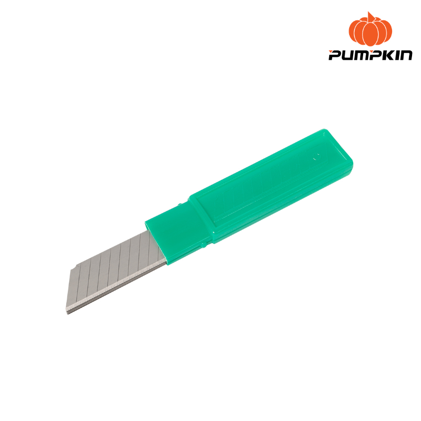 ใบมีดคัตเตอร์ กล่องเขียว กล่องเล็ก มีใบมีด 6 ใบ Pumpkin Spare Blade R-105L