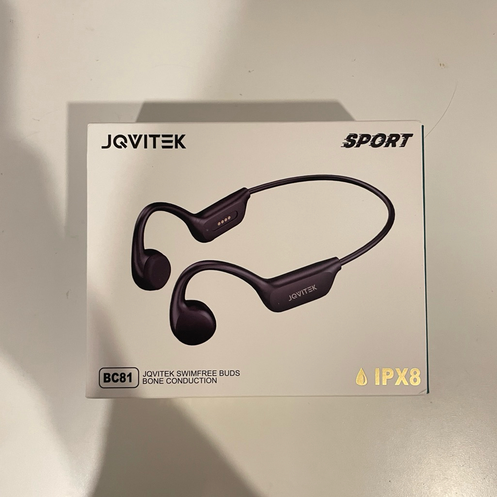[มือสอง]JQVITEK [IPX8+กระดูกนำเสียง] หูฟังว่ายน้ำ-ออกกำลังกาย Bluetooth ความจำ32GB เก็บเพลง1000+ ไร้