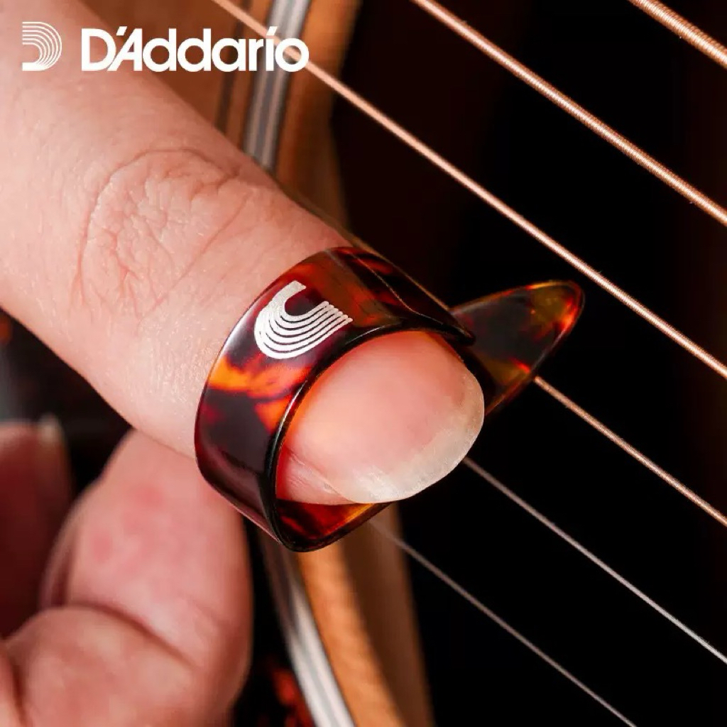 ปิ๊กนิ้วโป้ง D'Addario Thumb picks Classic Celluloid ปิ๊กกีตาร์ สวมนิ้ว ขนาด Medium และLarge สินค้านำเข้าจ้าของแท้100%