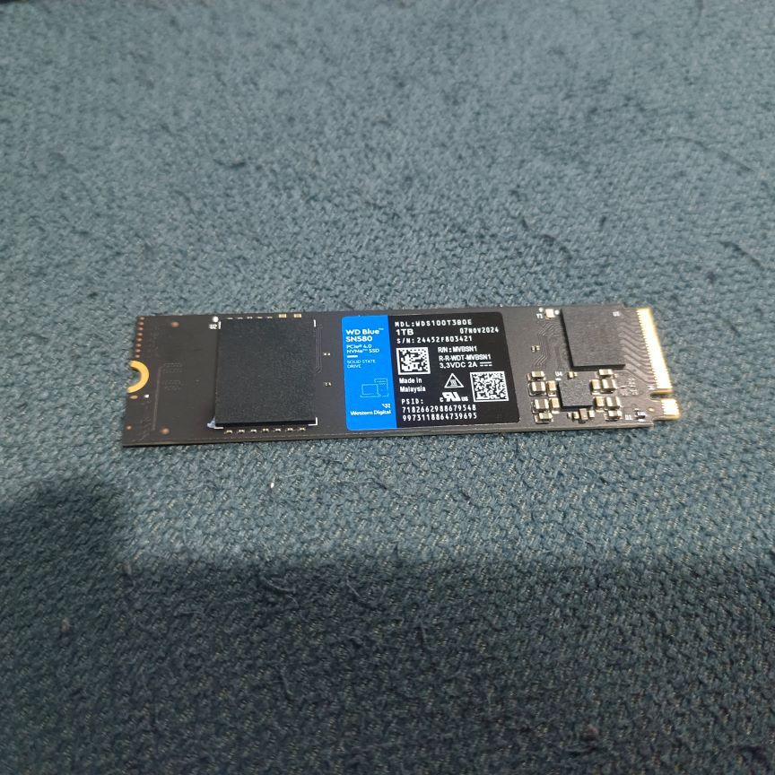 SSD M.2 PCIe 1.TB WD Blue SN580 (WDS100T3B0E)