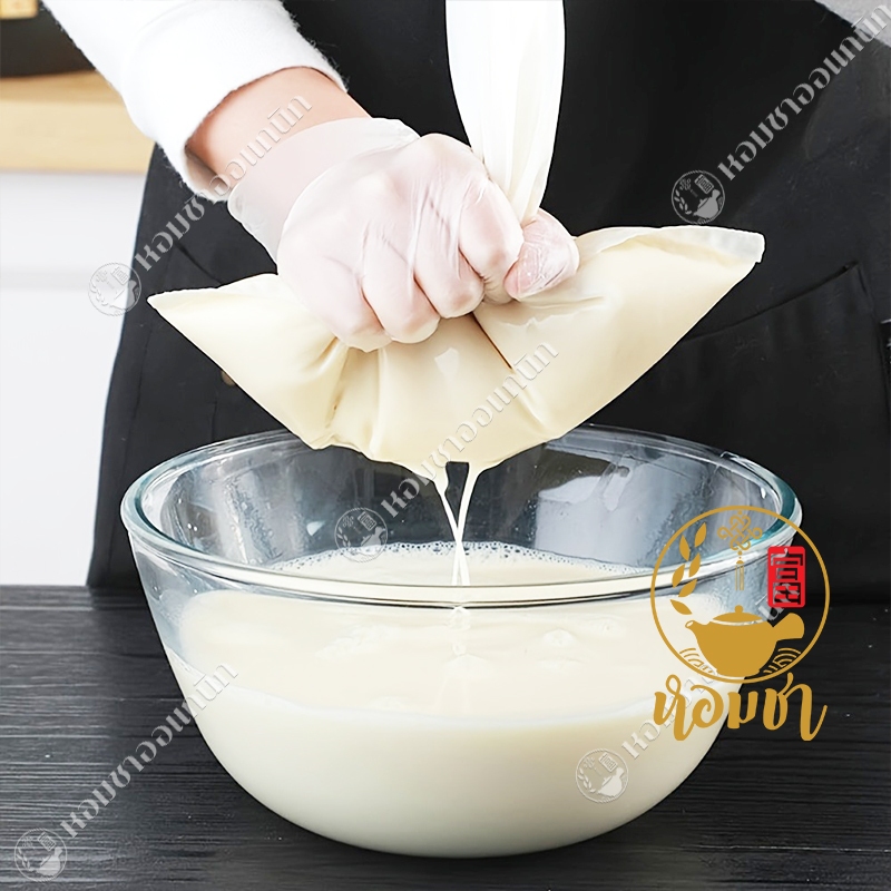 ถุงกรอง ไนลอน ละเอียด แบบเชือกรูดในตัว ใช้ซ้ำได้