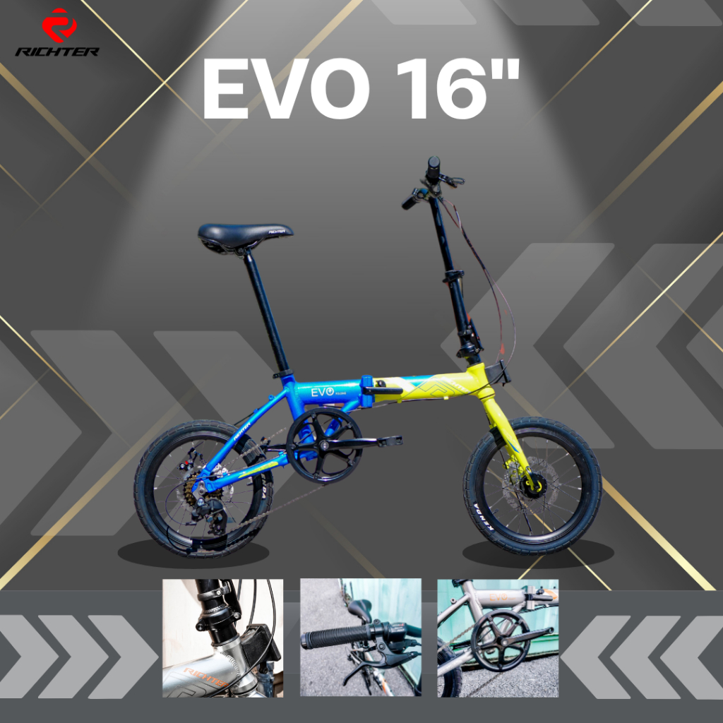 จักรยานพับได้ วงล้อ 16 นิ้ว Richter รุ่น Evo