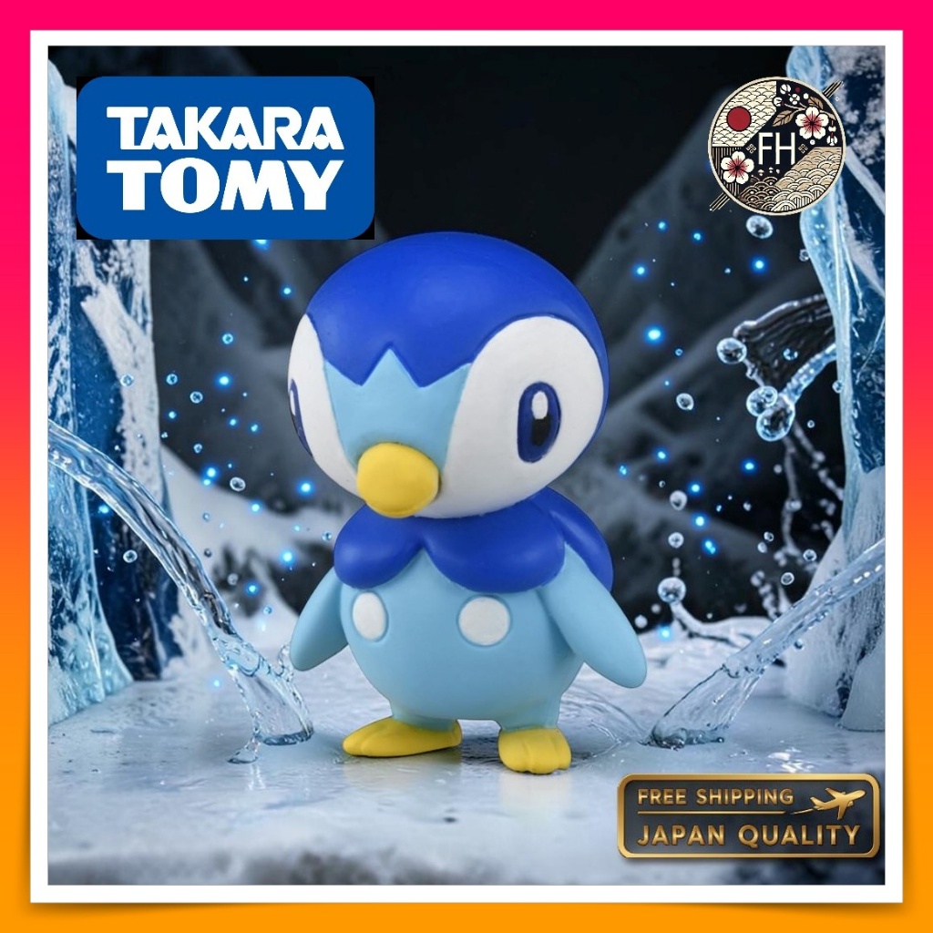 Takara Tomy Pokemon Moncolle MS-53 Piplup Figure Pocket Monsters Mini Figure Direct from Japan