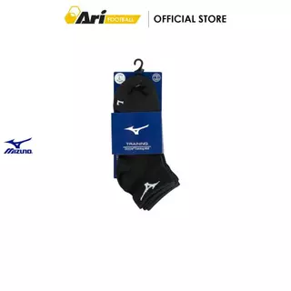 MIZUNO TRAINING MID SOCKS 3P - BLACK (67UU95098) ถุงเท้า มิซูโน่ แพ็ค 3 คู่ สีดำ