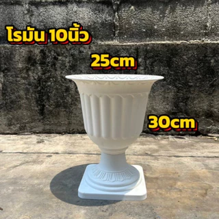 กระถางพลาสติกโรมันจัดดอกไม้ มีขนาด 6นิ้ว-8นิ้ว-10นิ้ว สินค้าพร้อมส่ง
