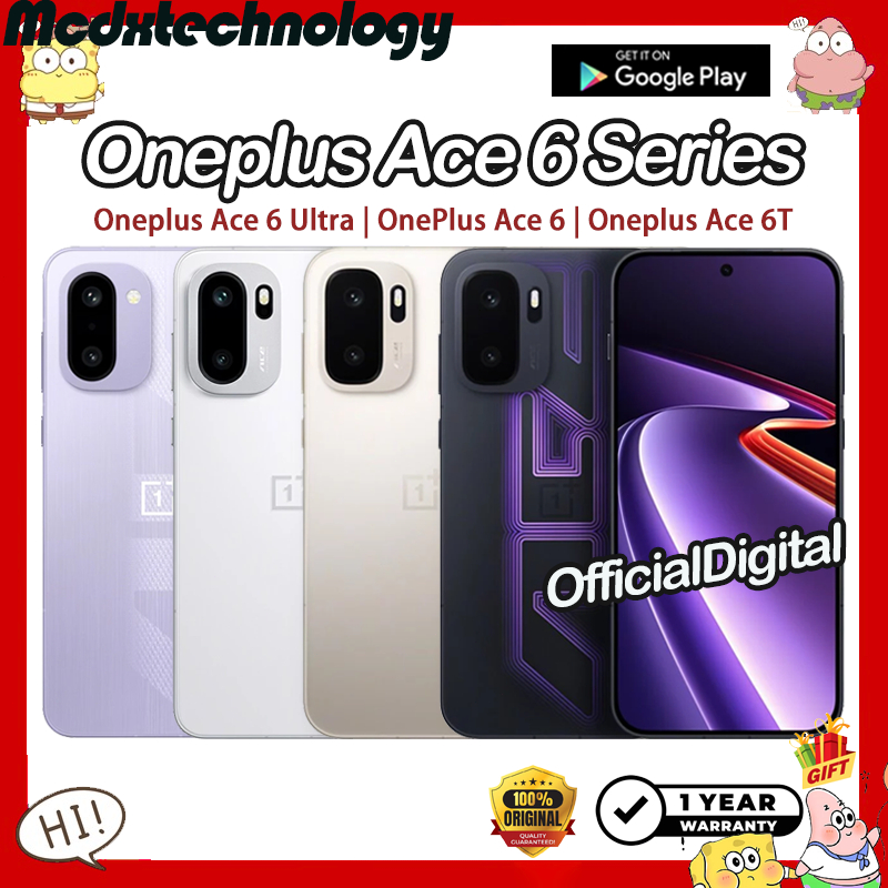 Global ROM Oneplus Ace 6 Ultra Dimensity 9500 Oneplus Ace 6T Snapdragon 8 Gen 5 OnePlus Ace 6 Snapdragon 8 Elite