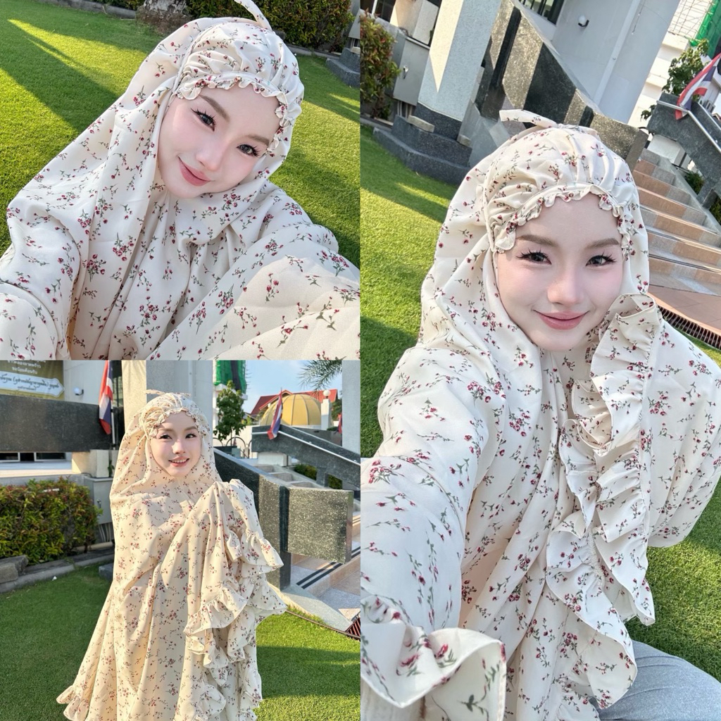 ผ้าละหมาดน่ารักๆ ผ้าละหมาดลายดอกน่ารักและผ้าละหมาดสีพื้นสวย