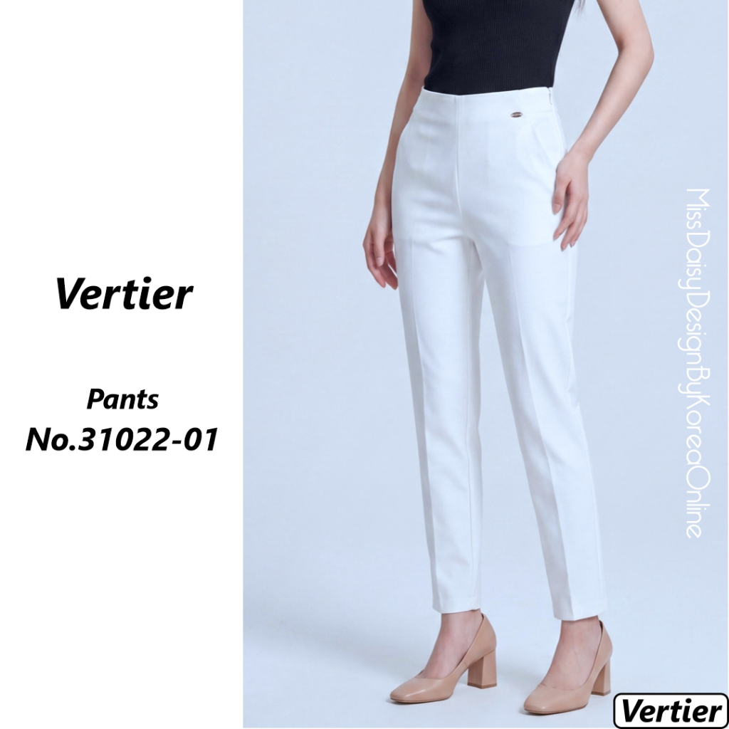 Vertier กางเกงขายาว 9 ส่วน No.31022 ผลิตจากผ้า Double Poplin (Spandex)