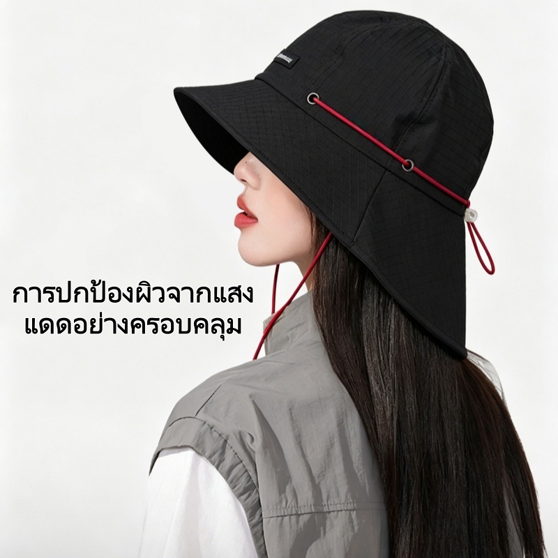Hotcap จัดส่ง หมวกปีกกว้างสำหรับคลุมใบหน้าและลำคอ เหมาะสำหรับกิจกรรมกลางแจ้งในฤดูร้อน ราคา ถูกที่สุด ดีลบีเคเค แกลเลอรีภาพที่ 8