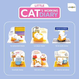LEMONY กล่องจุ่ม Little Cat's working diary