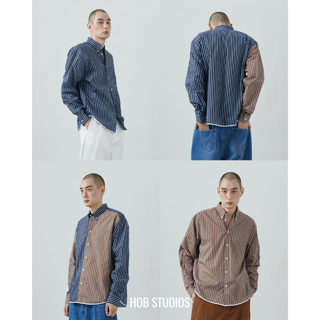 Larry Stripe Shirt HOB STUDIOS🔥ทักแชทรับโค้ดลดเพิ่ม