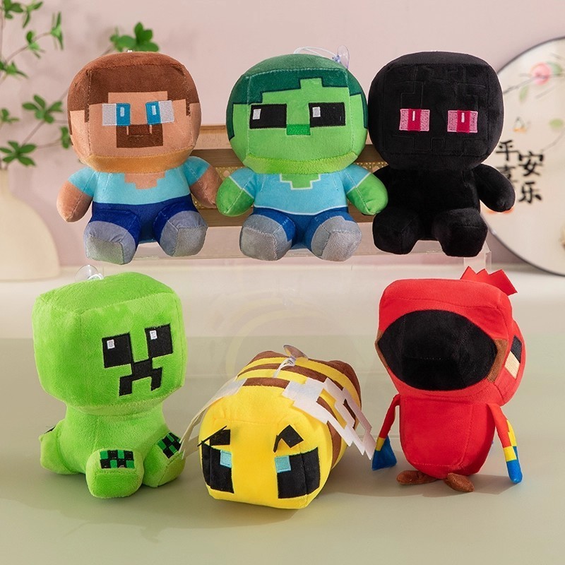 ใหม่ Minecraft Plush Steve Creeper Enderman Zombie Alex MC ตุ๊กตาตุ๊กตาภาพยนตร์ของสะสมของเล่น