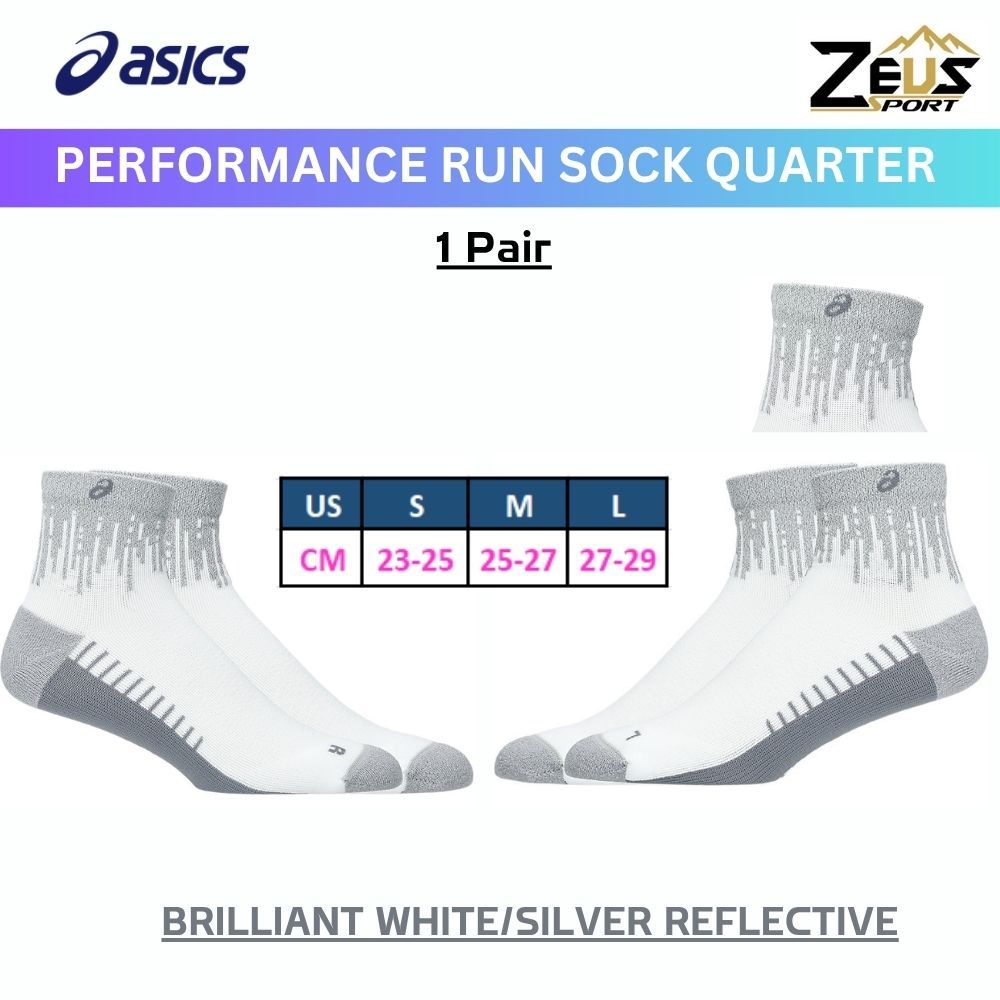 ASICS ถุงเท้าสำหรับออกกำลังกาย ระบายอากาศและความชื้นได้ดี ให้ความสบายต่อผิวเท้า ไม่เลื่อนขณะเคลื่อนไหว