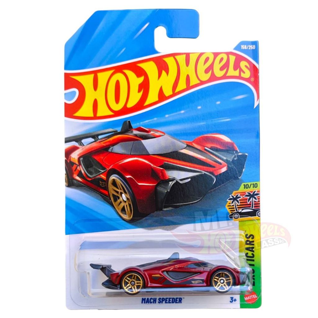 รถฮอตวิว - โมเดลรถเหล็ก HOT WHEELS รุ่น Mach Speeder  ลิขสิทธิ์แท้ GGF6 รถของเล่น