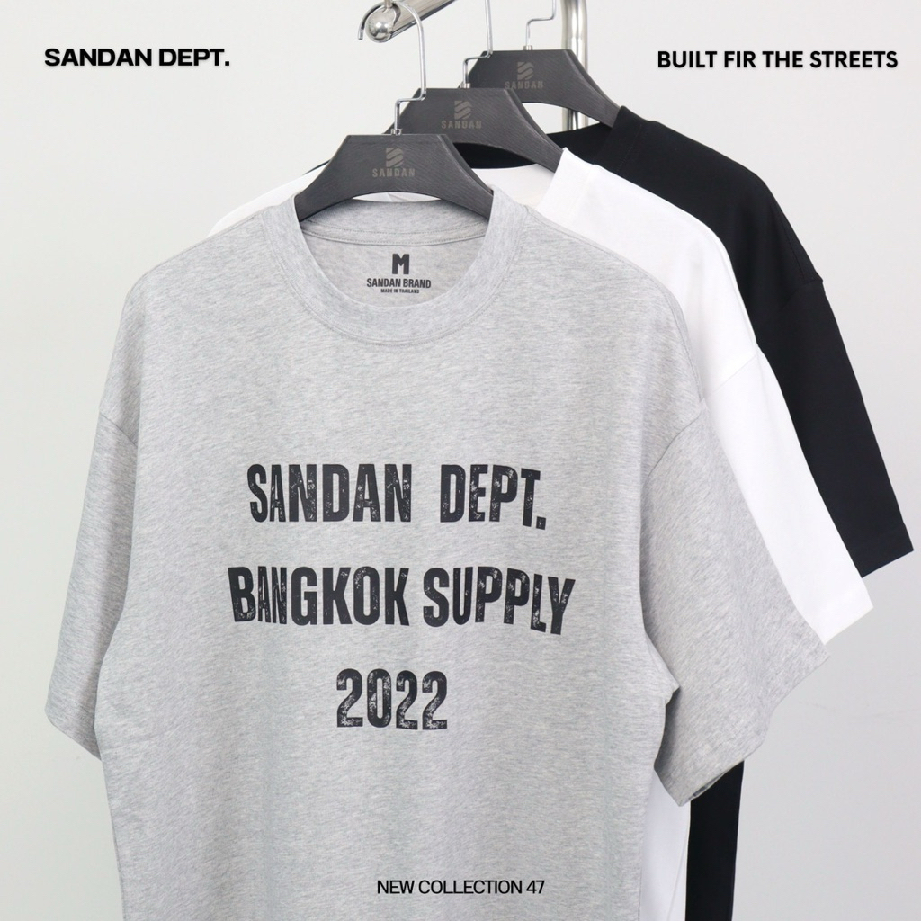 [SANDAN] Collection47 ลาย SANDAN DEPT./ 250G Oversize Tee - Cotton 32s (Unisex)