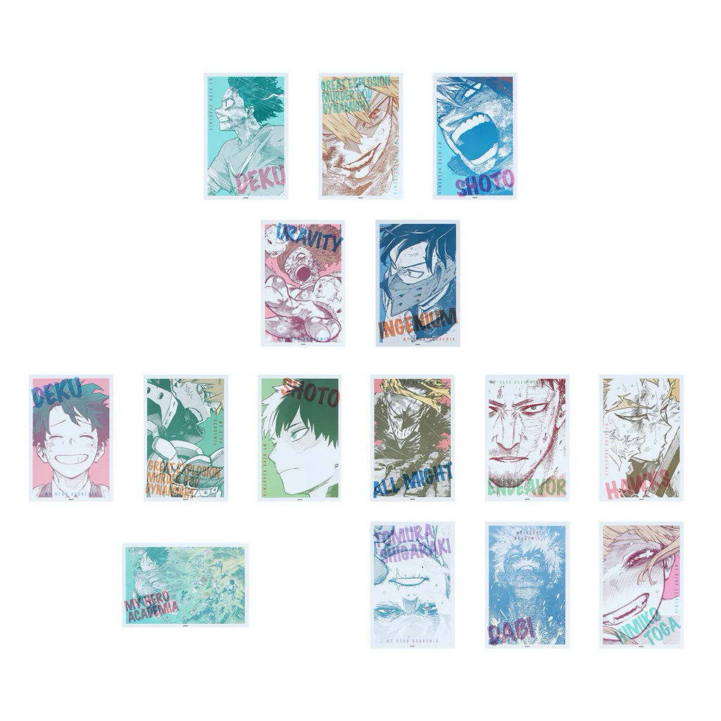 My hero academia One Scene Card Collection