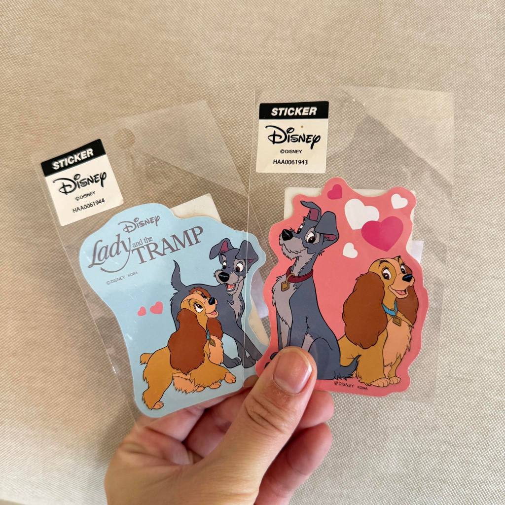 สติกเกอร์ Disney ของแท้ลาย Lady and the Tramp