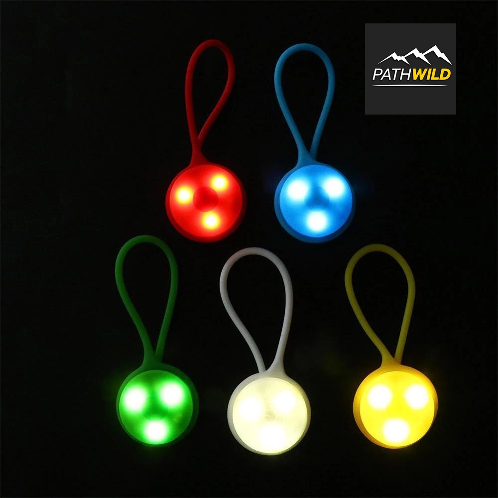 Hang light ไฟกระพริบ LED วัสดุซิลิโคน อุปกรณ์เสริม สําหรับติดกระเป๋า/เป้สะพายหลัง วิ่งเทรล ขี่จักรยาน พกพาสะดวก