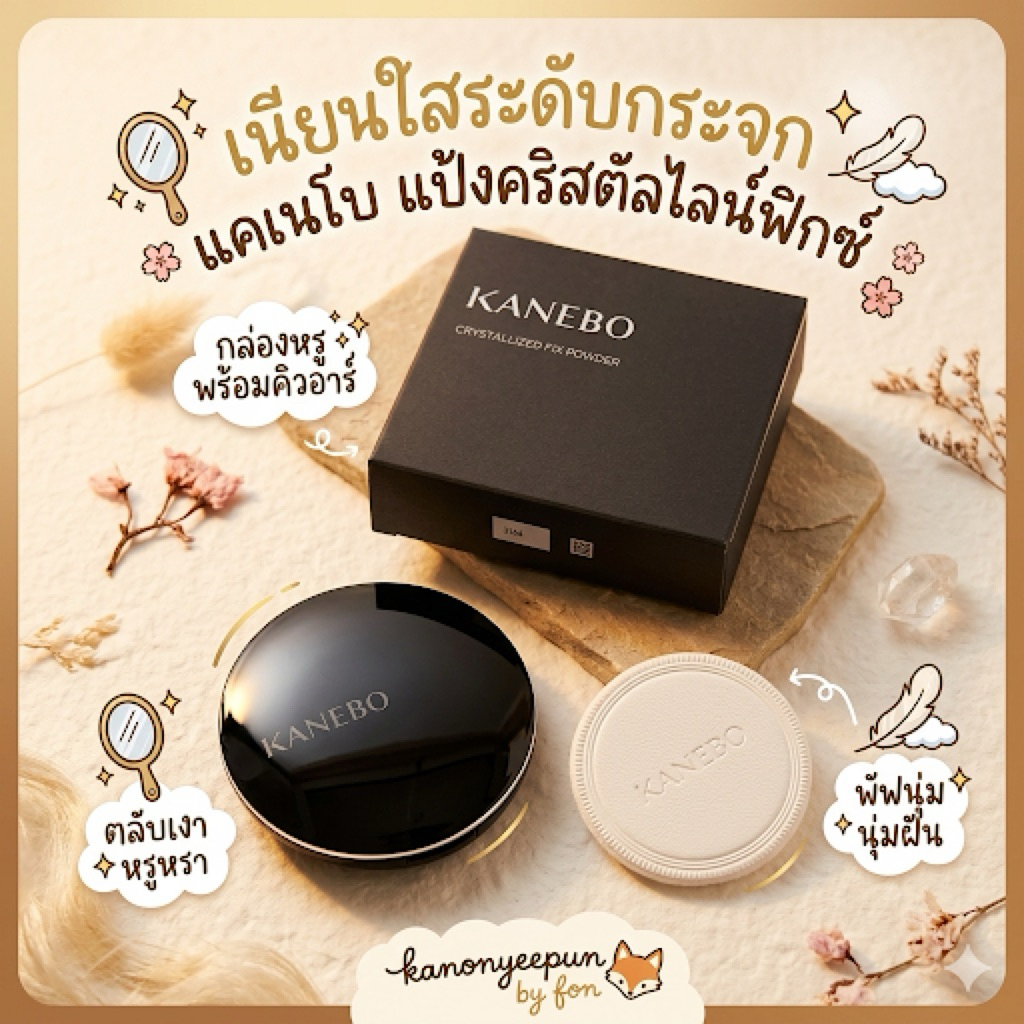 ร้านนี้ถูกที่สุด ของแท้จากญี่ปุ่น KANEBO CRYSTALLIZED FIX POWDER ฮิตสุดในตอนนี้ ใช้แล้วผิวผ่องใส หน้าแป๊ะ