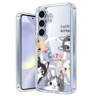 แม่เหล็ก เคสใสกันกระแทก เคสชาร์ได้ สำหรับ Samsung A17 A07 A57 5G A55 5G A16 5G A06 5G A56 5G A37 A36 A54 A35 S25 Ultra