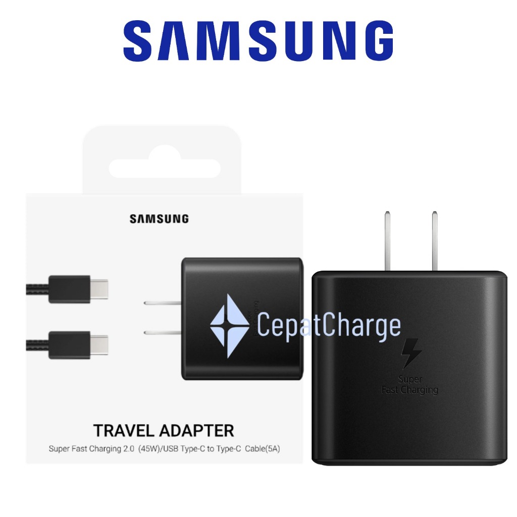 อะแดปเตอร์ชาร์จเร็ว Samsung 45W อินเทอร์เฟซ Type-C ที่ชาร์จ Samsung แท้ SAMSUNG 45W Power Adapter